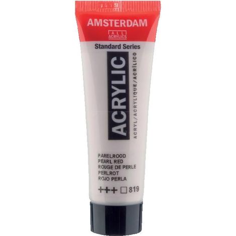 Peinture acrylique en tube - Rouge de perle - 819 - Amsterdam - 20ml