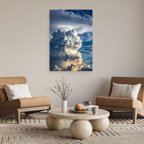 Wandbild Dunkelgraue Wolken Landschaft 40x60 (1/4)