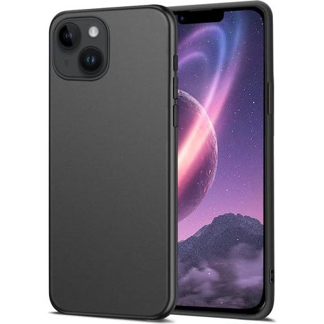 CUSTODIA POSTERIORE IN SILICONE NERO per iPhone 14 Plus 6.7' (1/5)