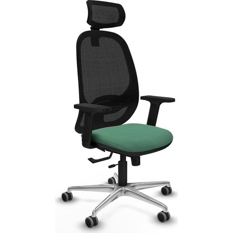 Chaise de bureau piqueras y crespo Cilanco noir vert émeraude (1/2)