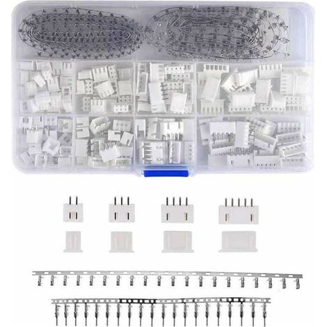 560pcs Kit de Connecteur JST 2.54mm JST-XHP 2/3/4/5 Botier de Broche et Kit de Prise d'Adaptateur de Connecteur de Tête de Broche Femelle Male (1/5)