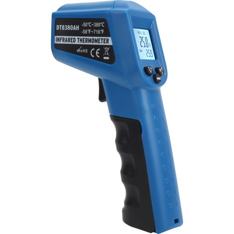 Thermomètre LCD sans contact DT8380AH, jauge de température infrarouge industrielle 50-380 °C (1/5)