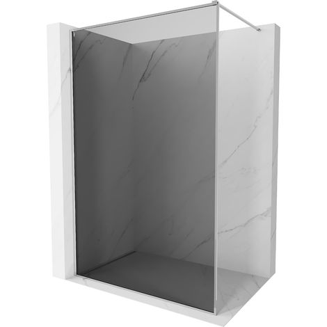 Mexen Kioto-XF Duschwand Walk-in mit Rahmen 60 x 202 cm, Graphit 10 mm, Chrom - 800-060-104-01-40-X (1/5)