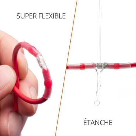Cosses Électriques - Thermorétractables À Souder - Étanches Bout À Bout - Pour Câbles 0,5 à 0,75 mm² - Lot De 100 Pièces (1/5)