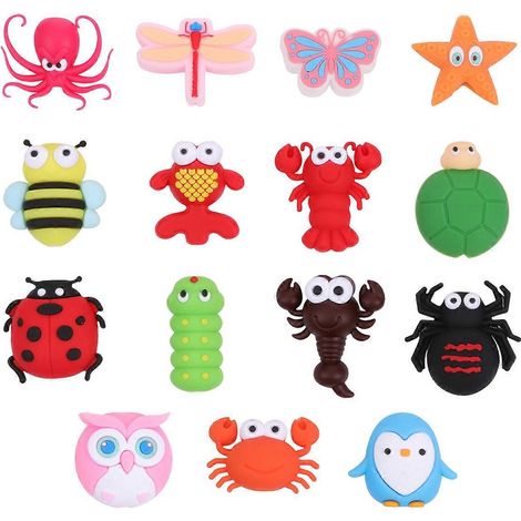 15 étuis de protection pour câbles de données, motif insectes et piqûres-Random Color