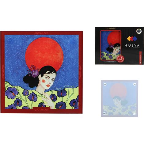 Carmani, posavasos de cristal 13x13cm - H. Ozdemir, Desperdiciar la noche (carmani) (1/4)