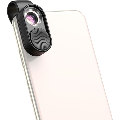 Microscope portable miniature pour smartphone APEXEL APL-MS001 : grossissement 100x, éclairage LED intégré et pince universelle pour l'exploration des plantes, l'inspection des textiles et des bijoux, (1/2)