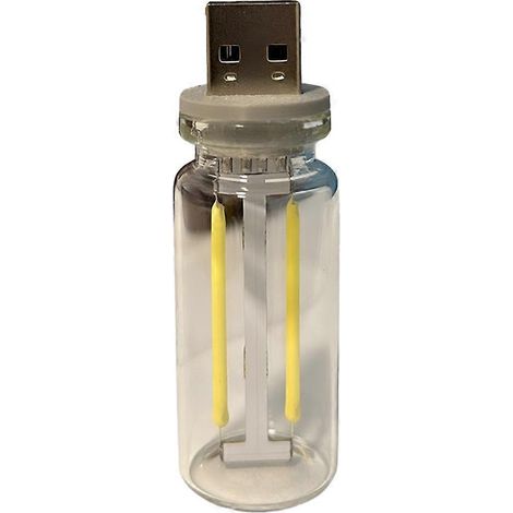 USB-Auto-Innenraumbeleuchtung mit Stecker für Schlafzimmer, grünes Licht