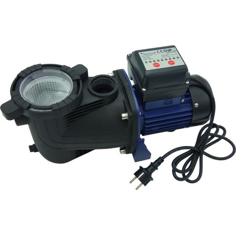 Aqualux – Pompe filtration piscine 10 à 20 m3 avec timer – Débit 8,4m3/h – Corps en polypropylène renforcé – Indice de protection IPX5