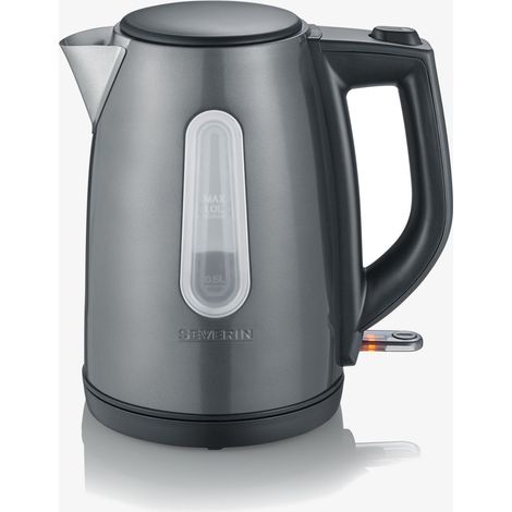 Severin WK 9540 Bouilloire sans fil gris métalisé, noir (1/5)