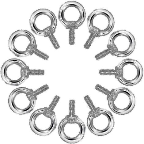 Boulons à œil M4 - Vis à anneau de levage en acier inoxydable 304 (12 pièces) (1/3)