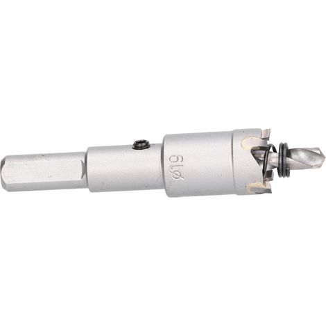 Perceuse Trépan Carbure TCT 19mm, Fraise à Bois et Métal, Ouvreur de Trous, Outil de Coupe Sciage (1/5)