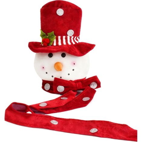 Snowman - Christmas Tree Topper - 20 x 15 x 100 cm - Pour Arbre De Noël Intérieur Et Décoration Festive - 1 Pièce (1/5)