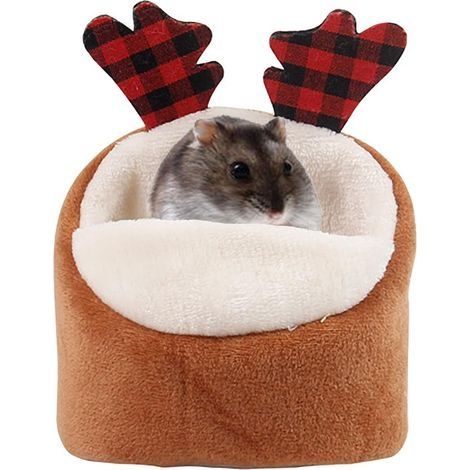 Lit pour animaux de compagnie Lit de hamster chaud d'hiver (Café)