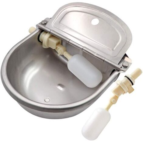 Abreuvoir À Bouteilles en Acier Inoxydable Abreuvoir Automatique avec Robinet À Flotteur pour Chien Cheval Bétail Chèvre Mouton (1/5)