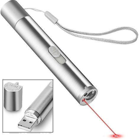 Lampe torche laser 3 en 1 rechargeable par USB en forme de chat avec lampe UV (1/5)