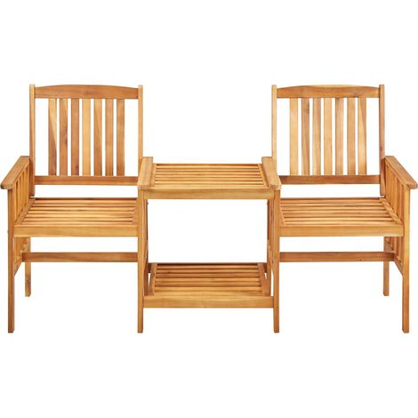 Sedie Giardino Sedute da esterno Tavolino da Tè 159x61x92cm Legno Massello Acacia (1/3)