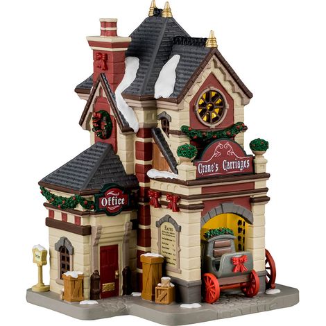 Lemax 45258 Crane's Carriages - Edificio Illuminato - a Batteria (1/4)