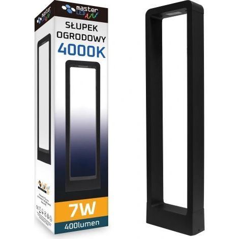 LED-Gartenleuchte 80 cm, Außenleuchte mit Pfosten