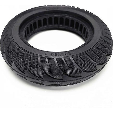 Pneus pleins 200x50, adaptés aux roues arrière de trottinettes électriques de 8 pouces, pneus arrière creux et pleins. (1/5)