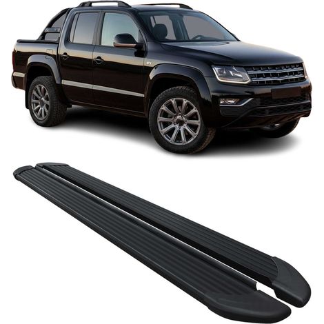 Marchepieds Latéraux Pédale pour VW Amarok Double Cab 2022-2024 Aluminium Noir (1/5)