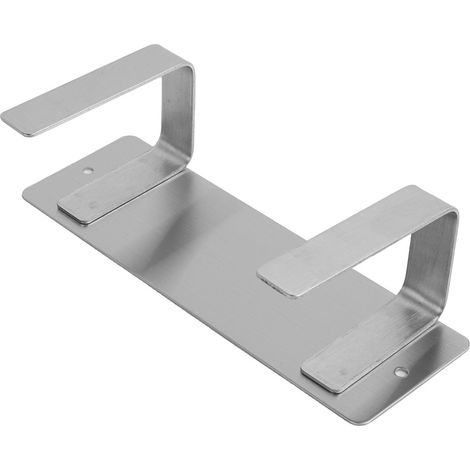 Support de rangement pour couvercle de casserole en acier inoxydable argenté (1/5)