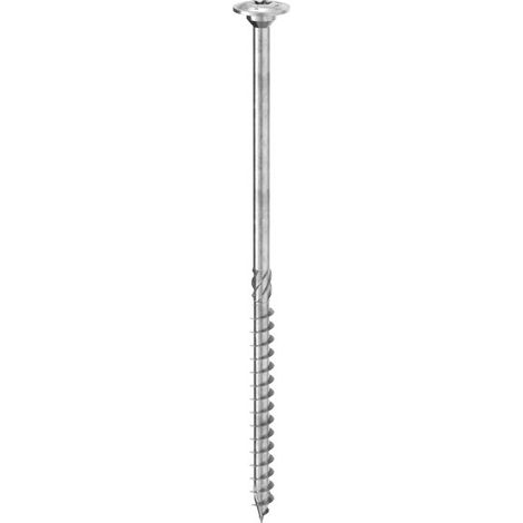 Tbs 6x140 mm. vite testa larga in acciaio al carbonio