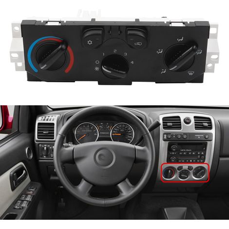 Modulo di controllo del clima HVAC Pannello di controllo del riscaldamento e dell'aria condizionata Adatto a Chevy Colorado GMC Canyon 2004-2012 Sostituisce n. 25841856 15113185 15238515 15858833
