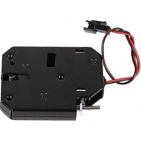 Serrure électronique, mini-serrure électrique à solénoïde 12 V pour porte de placard ou tiroir (sans détection d'interrupteur) (B) (1/5)