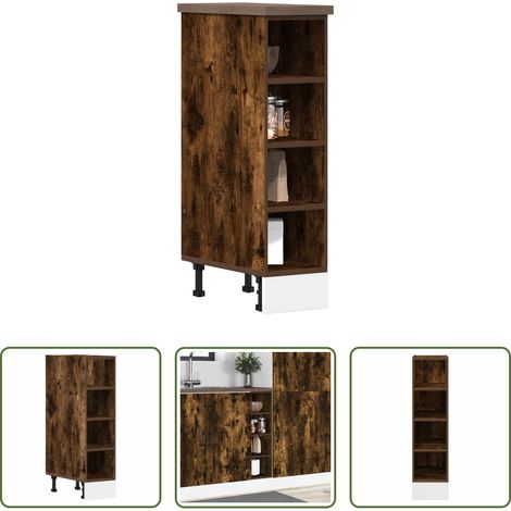 Holzwerkstoff - Unterschrank Riga Räuchereiche 20x44,5x81,5 cm Holzwerkstoff (1/5)