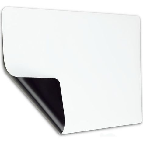 Tableau blanc magnétique pour réfrigérateur - aimant souple pour la cuisine, le micro-ondes et les placards, surface lavable, formats A3 et A4, idéal pour la maison, le bureau et l'école. Blanc A3 (1/5)