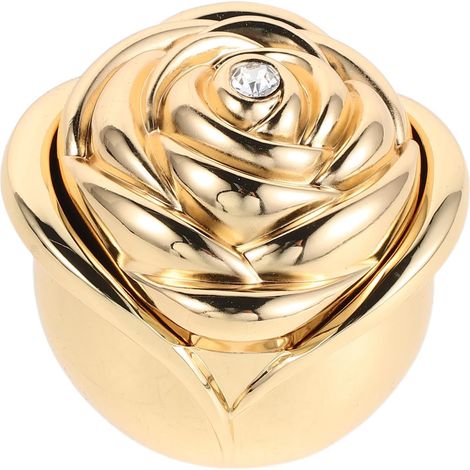 Scatola porta anello per proposta di matrimonio in metallo color oro rosa (1/5)