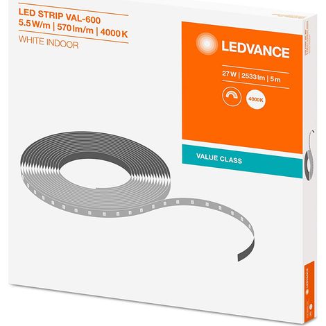 LEDVANCE Flexibles LED-Modul 5m LED STRIP VALUE-600 LS VAL-600/840/5 Naturlicht 4000K