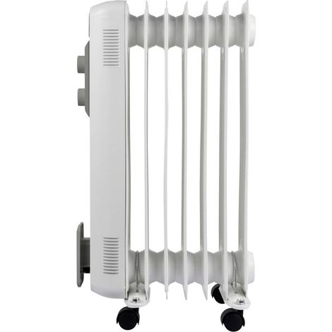 bimar S827 Radiateur à bain d'huile S827 15 m² 600 W, 900 W, 1500 W blanc, gris (1/2)