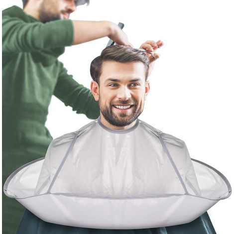 1 Cape de coiffure,Accessoires coupe cheveux,Nylon imperméable,Conception parapluie inversé,Salon et domicile (1/5)