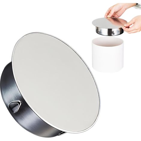 125 mm Couvercle pour trou de cheminée, embout de tuyau d'insertion en acier inoxydable, couvercle rond durable, couvercle de trou de poêle (14,8 x 12,2 x 4,5 cm) (1/5)