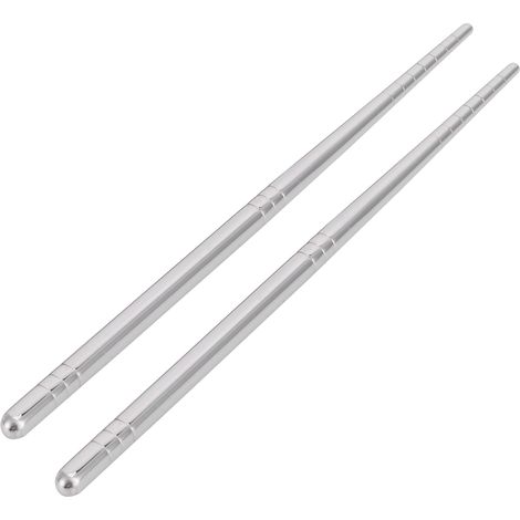 1 paire de baguettes en acier inoxydable 304, accessoire de cuisine, 17,5 cm (1/5)