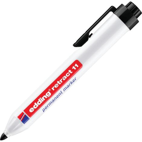 edding 4-11001 Retract 11 Permanent Marker Black EDD411001 (1/3)