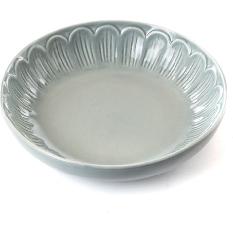 Amadeus - Assiette creuse pétale gris (lot de 2) (1/3)