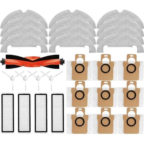 Accessoires pour aspirateur robot X10 : pièces détachées pour aspirateur robot, brosse principale, filtre HEPA, lingette de nettoyage, sac à poussière. (1/5)