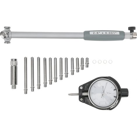 Messuhr-Bohrungslehre, Lochanzeiger, Messzylinder-Werkzeugsatz, 2–6 Zoll x 0,001 Zoll (1/5)