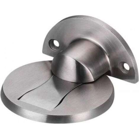 Magnetischer Türstopper aus Edelstahl 304, für Zuhause, Hotel, Restaurant, Büro, gebürstetes Silber [1 Stück]