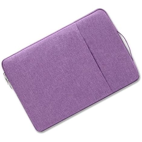 Housse Ordinateur 15.6 Pouces avec Poignée, Sacoche de Transport Fine, Mallette Professionnelle pour PC Portable, Sac à Dos Compact, Violet (1/4)