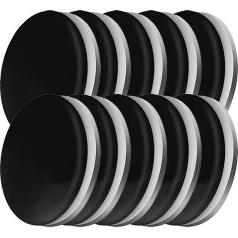 Pesi magnetici per tende, design impermeabile, clip riutilizzabili, neri - 10 paia (1/2)
