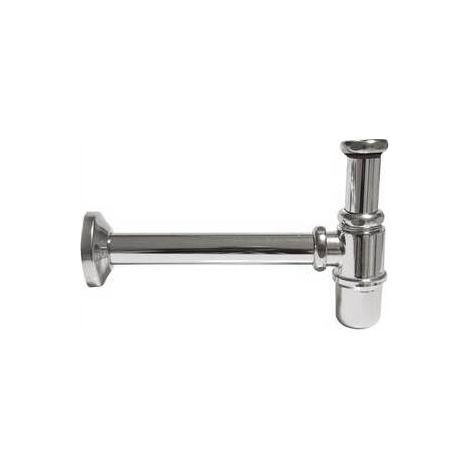 SIFONE A BOTTIGLIA SENZA PILETTA CON CANNA DA CM.25 MODELLO LUX Misura: 1"