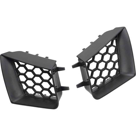 2 grilles supérieures de pare-chocs avant, noir mat, ABS, pour Seat Ibiza et Cordoba 6L (2002–2009) (1/5)