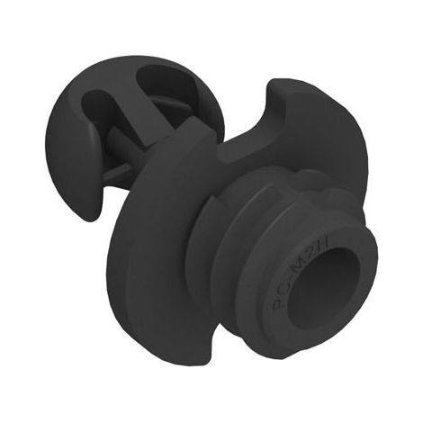 Clip mâle 10kg autotaraudeur pc-m2h - Décor : Noir - Matériau : Plastique - Fixation : A encastrer - Diamètre perçage : 10 mm - Hauteur : 23 mm - FASTMOUNT (1/2)