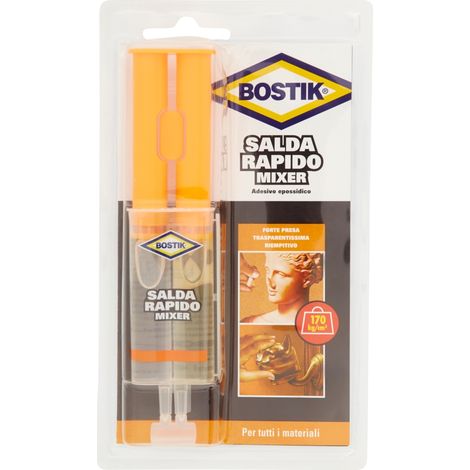 Bostik saldarapido mixer colla epossidica bicomponente 24 ml d2365