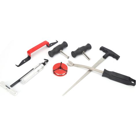 Kit professionnel 7 pièces pour démonter et retirer pare-brise et vitres automobiles, outils de découpe et dépose (1/5)