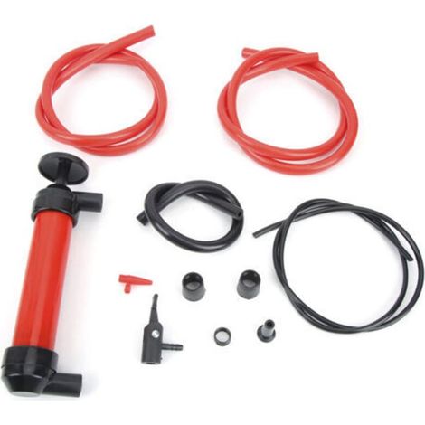 Pompa a sifone manuale portatile per auto, estrattore d'olio, trasferimento di carburante liquido, pompe ad aria manuali (1/4)